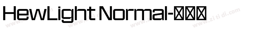 HewLight Normal字体转换